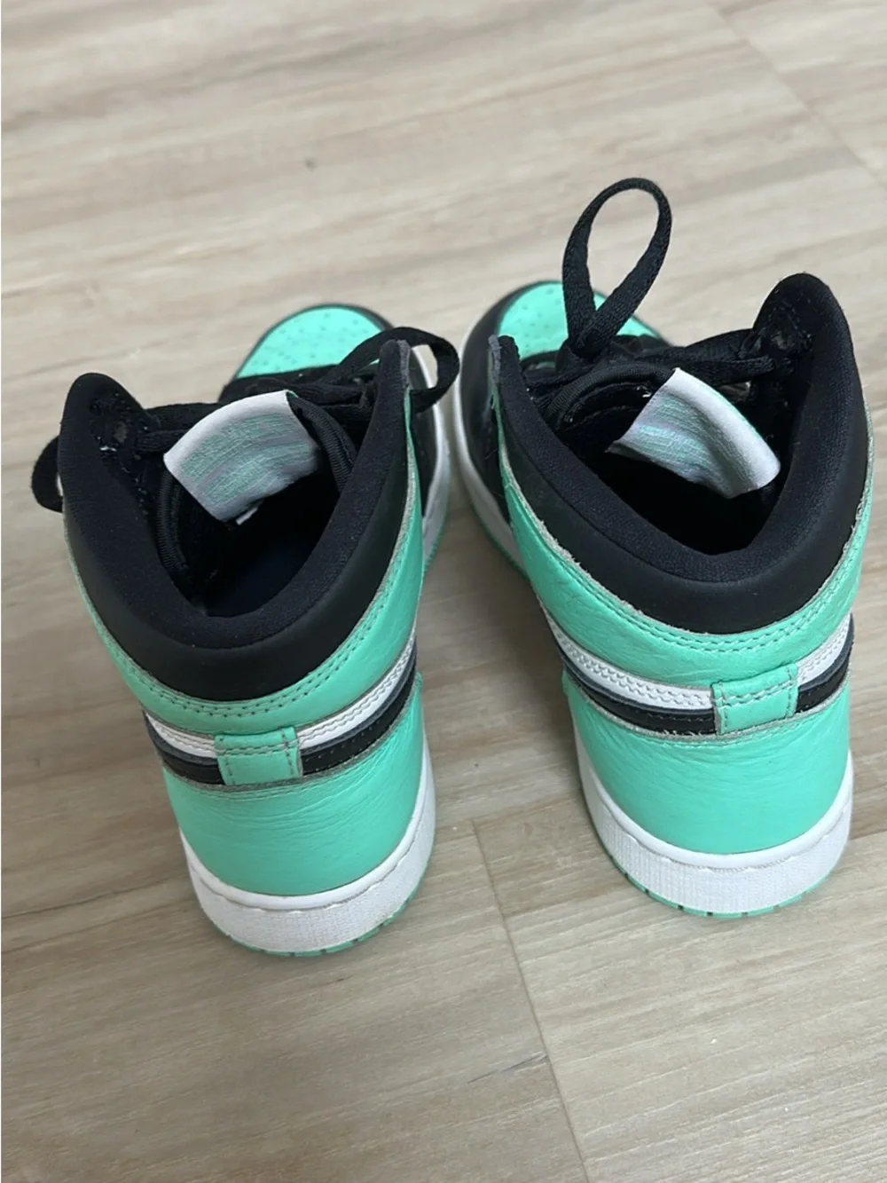 Nike Air Jordan 1 Mid — Black, White & Mint